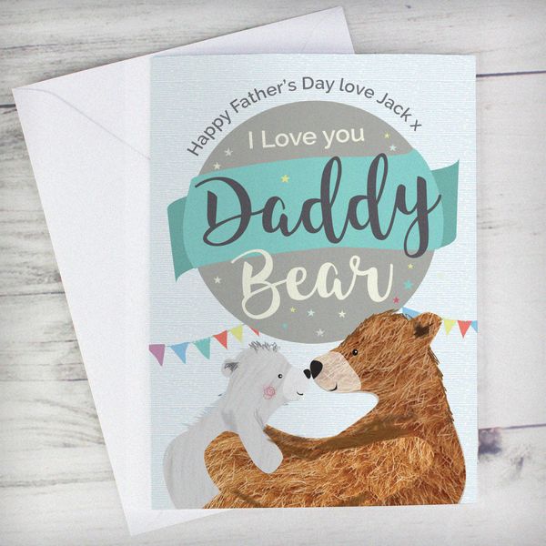 (image for) Personalised Daddy Bear Card - Click Image to Close