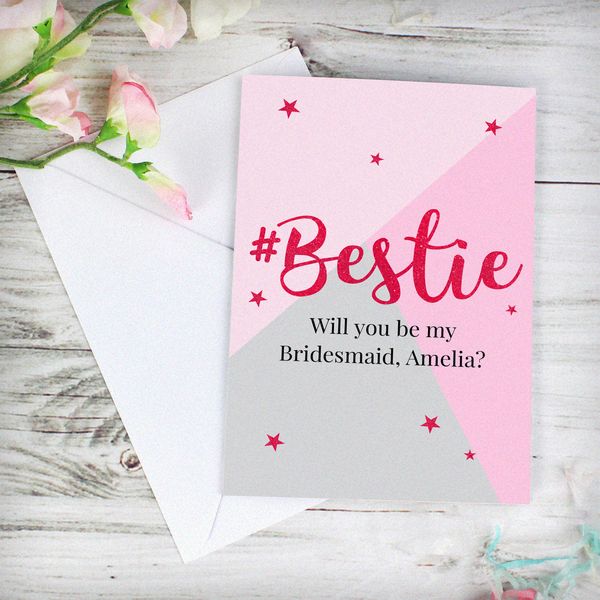 (image for) Personalised #Bestie Card - Click Image to Close