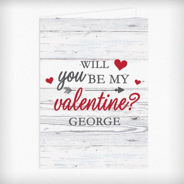 (image for) Personalised Be My Valentine Card - Click Image to Close