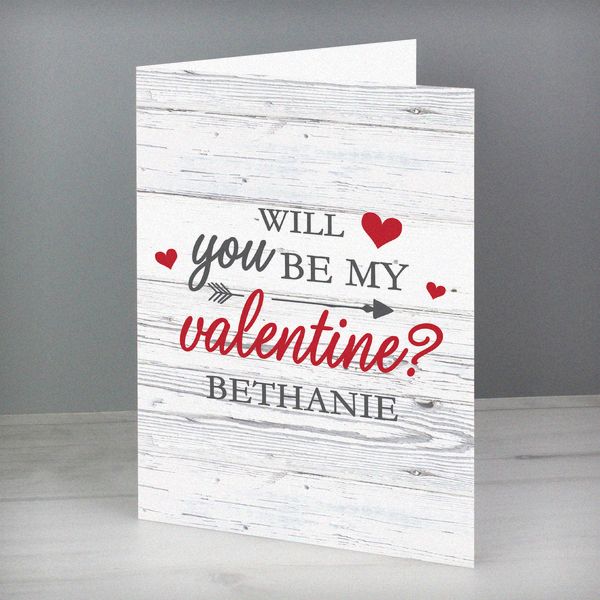 (image for) Personalised Be My Valentine Card - Click Image to Close