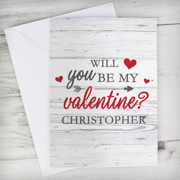 Modal Additional Images for Personalised Be My Valentine Card
