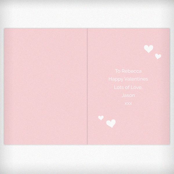 (image for) Personalised Valentine's Day Confetti Hearts Card - Click Image to Close