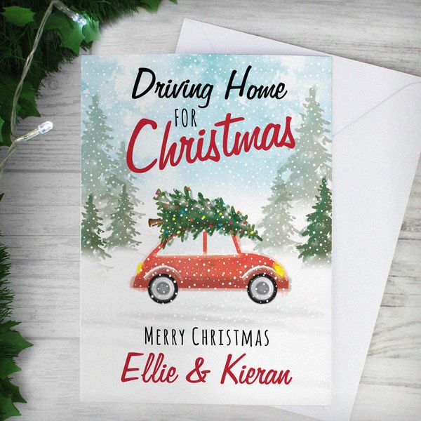 (image for) Personalised 'Driving Home For Christmas'' Card - Click Image to Close