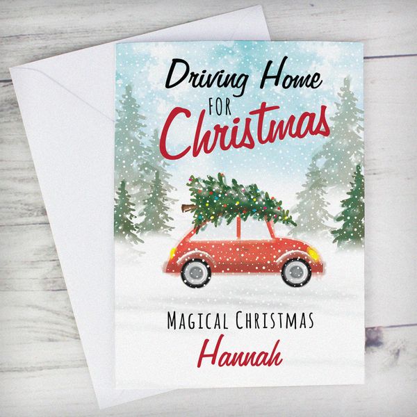 (image for) Personalised 'Driving Home For Christmas'' Card - Click Image to Close