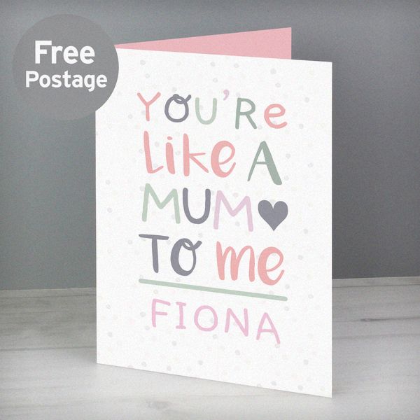 (image for) Personalised 'You're Like a Mum to Me' Card