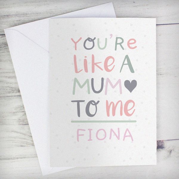 (image for) Personalised 'You're Like a Mum to Me' Card - Click Image to Close