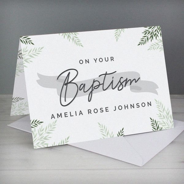 (image for) Personalised Baptism Card - Click Image to Close