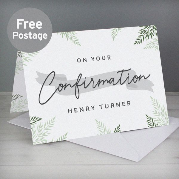 (image for) Personalised Confirmation Card - Click Image to Close