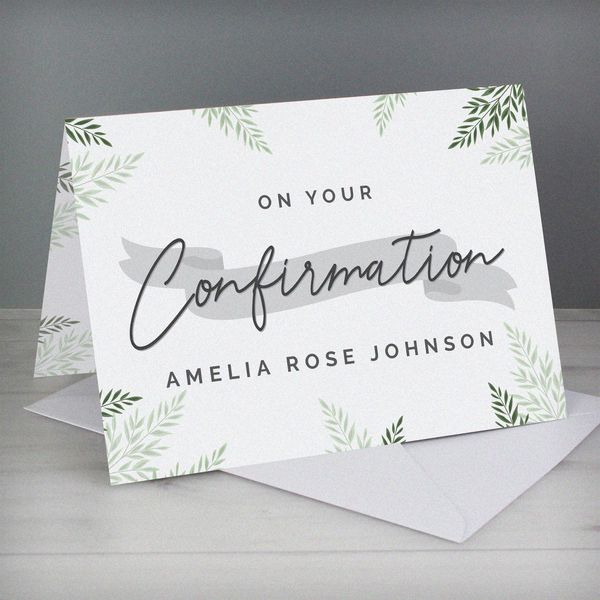 (image for) Personalised Confirmation Card - Click Image to Close