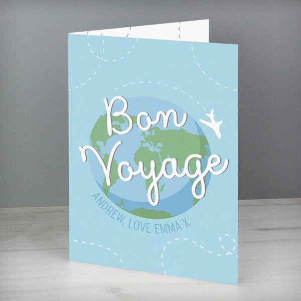 Modal Additional Images for Personalised Bon Voyage Card