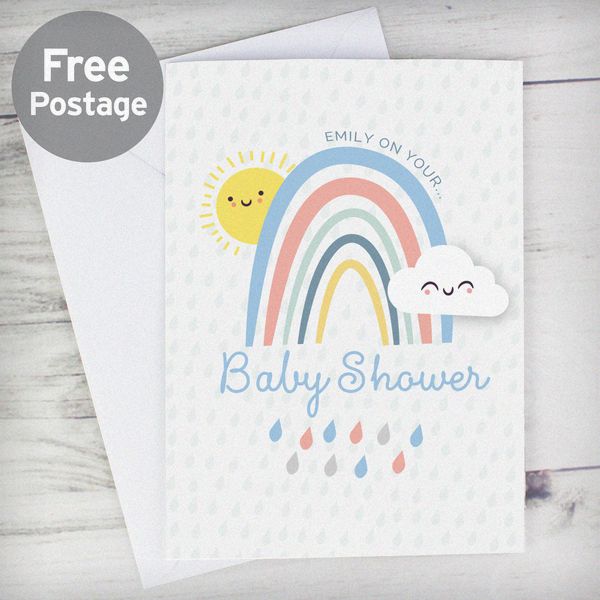 (image for) Personalised Baby Shower and New Baby Card - Click Image to Close