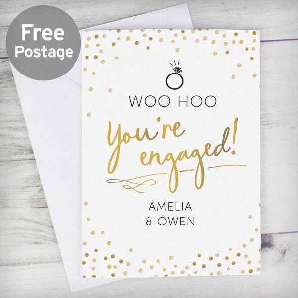 (image for) Personalised Engagement Card - Click Image to Close