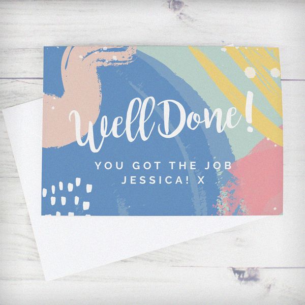 Modal Additional Images for Personalised Well Done! Card