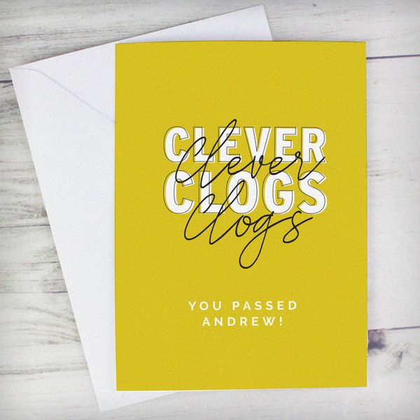 Modal Additional Images for Personalised Clever Clogs Card