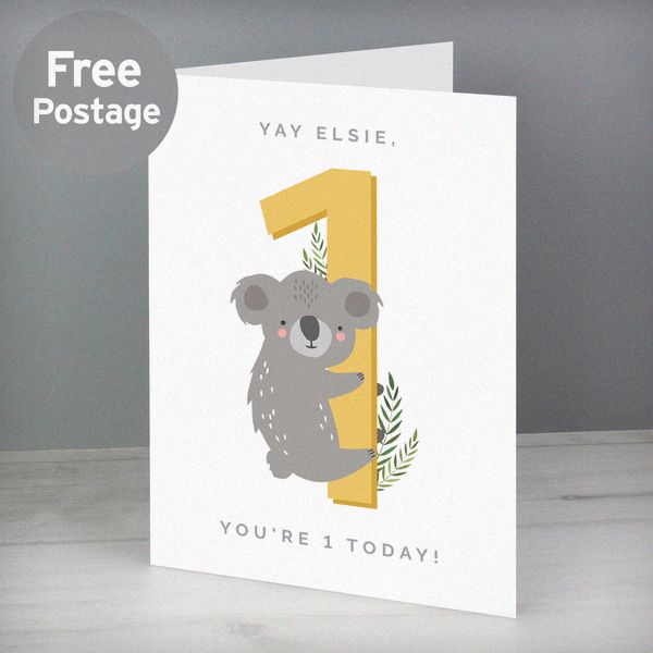 (image for) Personalised Animal Birthday Card - Click Image to Close