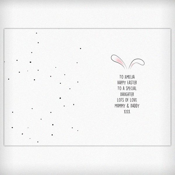 (image for) Personalised Bunny Features Card - Click Image to Close