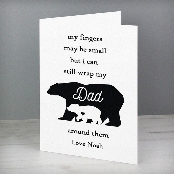 (image for) Personalised Fingers may be small Card - Click Image to Close