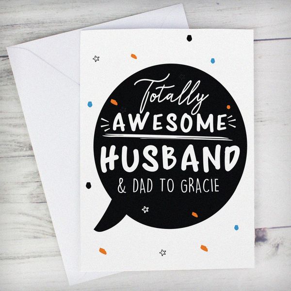 Modal Additional Images for Personalised Totally Awesome Card