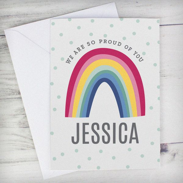 (image for) Personalised Rainbow Card