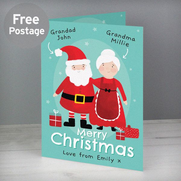 (image for) Personalised Mr & Mrs Claus Card - Click Image to Close