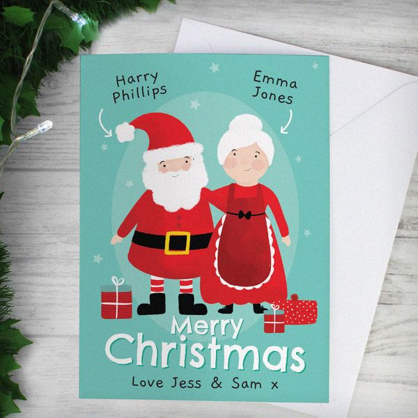 (image for) Personalised Mr & Mrs Claus Card - Click Image to Close