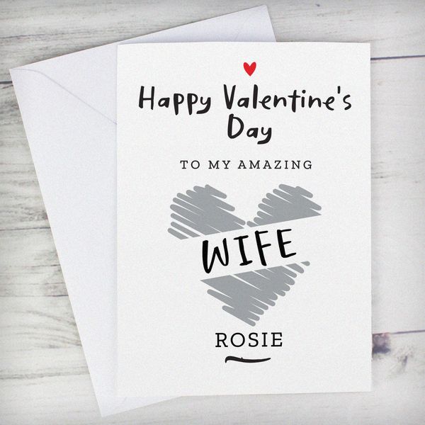 (image for) Personalised Happy Valentine's Day Card - Click Image to Close
