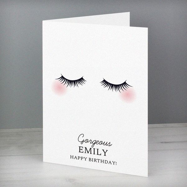 (image for) Personalised Eyelashes Card - Click Image to Close