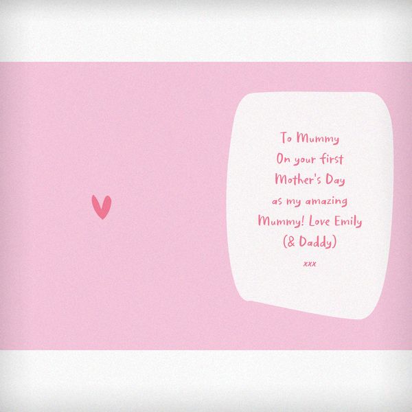 (image for) Personalised Happy First Mother's Day Card - Click Image to Close
