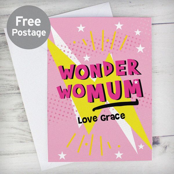 (image for) Personalised Wonder WoMum Card - Click Image to Close