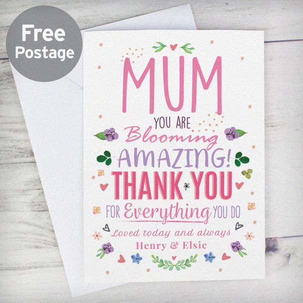 (image for) Personalised You Are Blooming Amazing Card - Click Image to Close