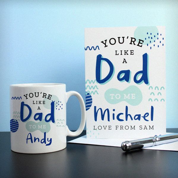(image for) Personalised Like A Dad To Me Card - Click Image to Close