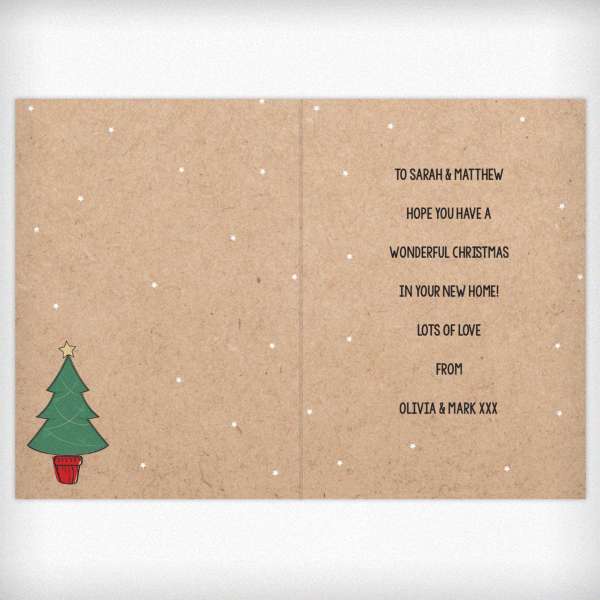 Modal Additional Images for Personalised 1st Christmas In Your New Home Card