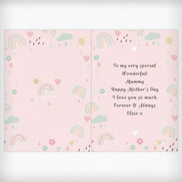 Modal Additional Images for Personalised Rainbows & Sunshine Card