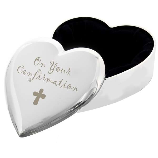 Modal Additional Images for Confirmation Cross Heart Trinket Box