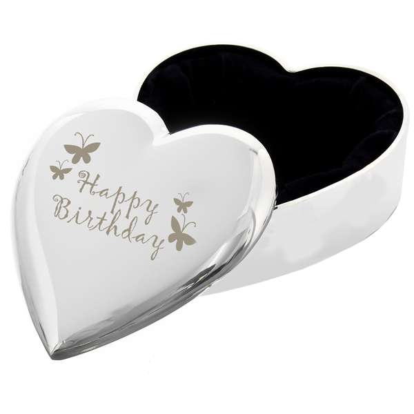 (image for) Happy Birthday Butterfly Heart Trinket Box - Click Image to Close