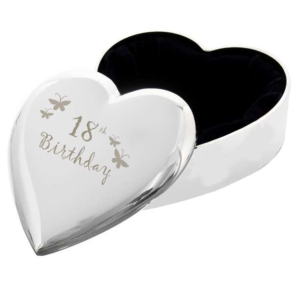 (image for) 18th Butterflies Heart Trinket Box - Click Image to Close