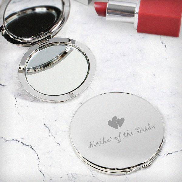 (image for) Mother of Bride Round Compact Mirror - Click Image to Close