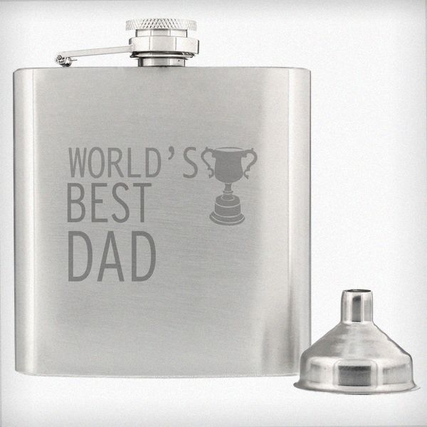 Modal Additional Images for Worlds Best Dad Hip Flask