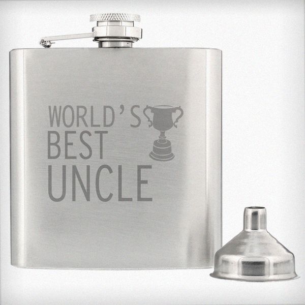 Modal Additional Images for Worlds Best Uncle Hip Flask