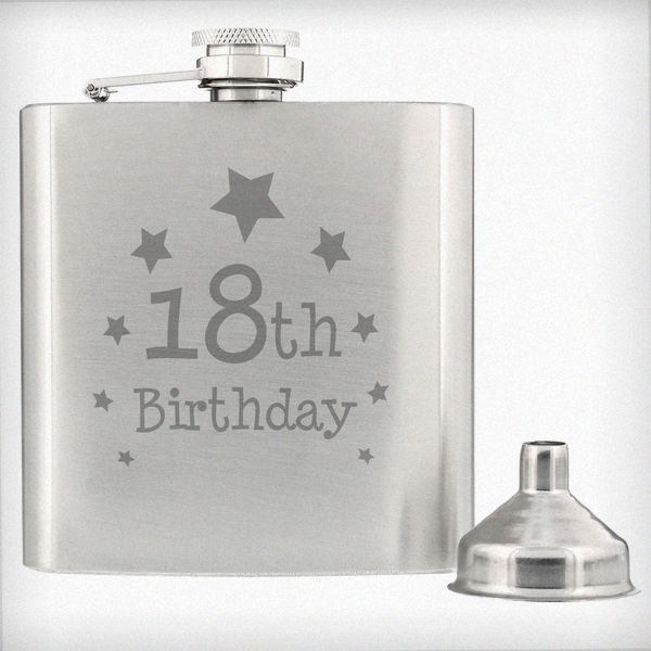 (image for) 18th Birthday Hip Flask - Click Image to Close