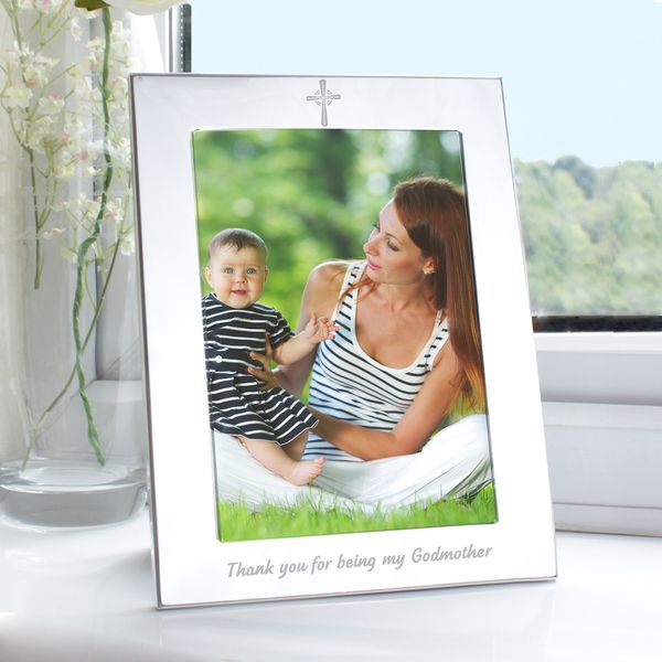 Modal Additional Images for Silver 5x7 Godmother Photo Frame