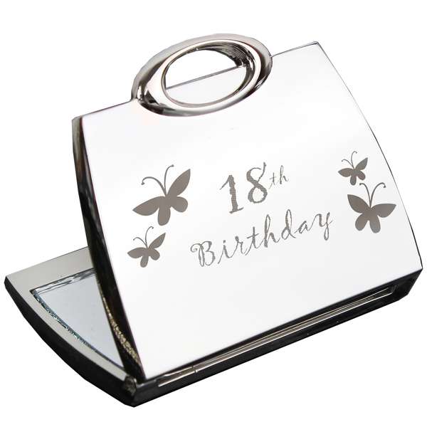 (image for) 18th Butterfly Handbag Compact Mirror - Click Image to Close