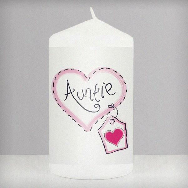 (image for) Auntie Heart Stitch Candle - Click Image to Close