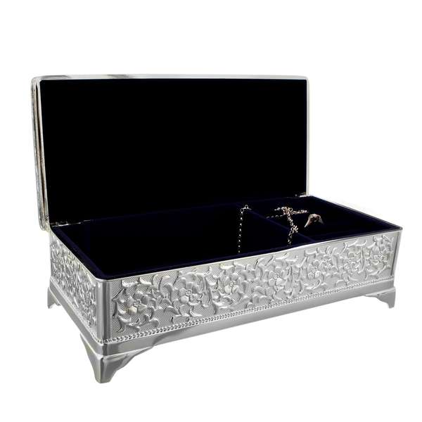 Modal Additional Images for Personalised Antique Silver Plated Jewellery Box