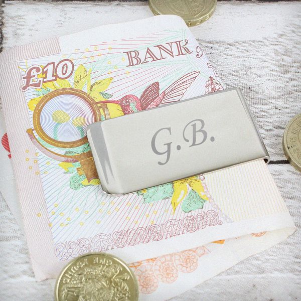 Modal Additional Images for Personalised Silver Plated Money Clip