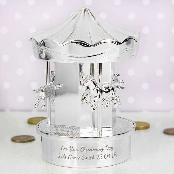 (image for) Personalised Carousel Money Box - Click Image to Close