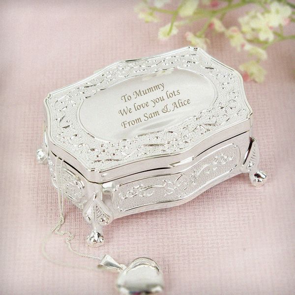(image for) Personalised Small Antique Trinket Box - Click Image to Close