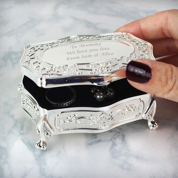 (image for) Personalised Small Antique Trinket Box - Click Image to Close