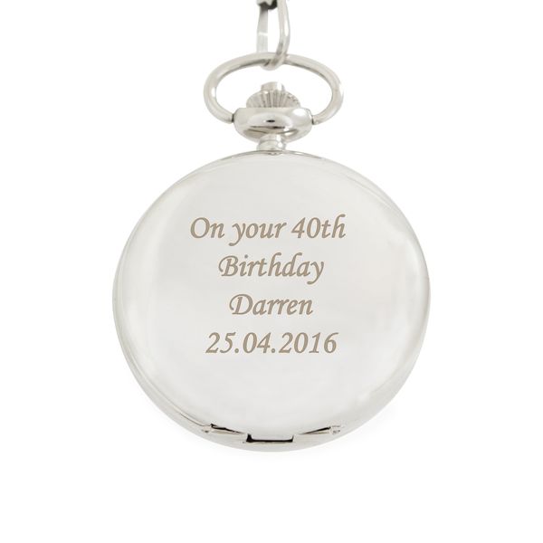 (image for) Personalised Pocket Fob Watch - Click Image to Close