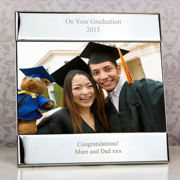 (image for) Personalised Silver Square 6x4 Photo Frame - Click Image to Close
